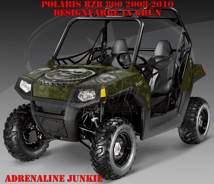 Adrenaline Junkie Grün für Polaris RZR 800/800 S - 2006-2010